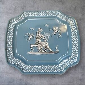 Vintage George W. Horner & Co. Blue Hinged Lid Tin - Made in England